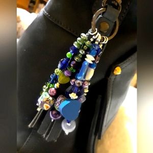 Anuschka hand crafted handbag charm